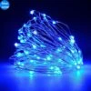 BLOWOUT 33 FT | 100 LED Blue Waterproof Micro Fairy String Lights With Power Adaptor -Lights Decor Shop 100 led fairy wire string light waterproof 33 ac plug in blue 9fa953b7 cd1a 450d b31b a6ba2fd3737f