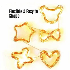 33 FT | 100 LED Warm White Waterproof Copper Wire Micro Fairy String Lights With AC Plug-In Power -Lights Decor Shop 100 led fairy wire string light waterproof copper plug warm white image 3