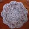 BLOWOUT 11.5" Round Shaped Crochet Lace Doily Placemats, Handmade Cotton Doilies - White (2 Pack)
