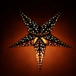 Lights Decor Shop -Lights Decor Shop 24 gold foil paper star lantern hanging light not included 20