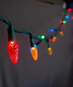 25 Outdoor RGB LED C9 Strawberry String Lights, 16.6FT Green Cord, Weatherproof, Expandable 8 25 Outdoor RGB LED C9 Strawberry String Lights, 16.6FT Green Cord, Weatherproof, Expandable -Lights Decor Shop 25 multi color rgb led c9 commercial outdoor string lights 16 6ft expandable green cord 32