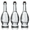 3 Pack | 6.5" Vera Clear Vintage Glass Bottle With Cork - DIY Wedding Flower & Bud Vases 2 3 Pack | 6.5" Vera Clear Vintage Glass Bottle With Cork - DIY Wedding Flower & Bud Vases -Lights Decor Shop 3 pack clear vintage glass bottle vera glassware flower vase