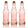 3 Pack | 6.5" Edna Pink Vintage Glass Bottle With Cork - DIY Wedding Flower Bud Vases -Lights Decor Shop 3 pack pink vintage glass bottle edna flower vase 1a6f758e aa49 44a4 819d 0d7234bf6e27