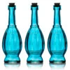 3 Pack | 6.5" Vera Turquoise Vintage Glass Bottle With Cork - DIY Wedding Flower & Bud Vases 2 3 Pack | 6.5" Vera Turquoise Vintage Glass Bottle With Cork - DIY Wedding Flower & Bud Vases -Lights Decor Shop 3 pack turquoise vintage glass bottle vera glassware flower vase