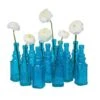 12 Pack | 6.5" Ella Turquoise Vintage Glass Bottle With Cork - DIY Wedding Flower Bud Vases