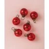 6 Pack | 1.5" Red Ava Mini Mercury Handcrafted Glass Balls Ornaments Christmas Tree Decoration -Lights Decor Shop 6 pack mercury glass ornaments ava classic ball design red