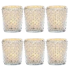 6 Pack | Vintage Mercury Glass Candle Holders (3-Inch, Zariah Design, Silver) - For Use With Tea Lights - For Home Decor, Parties And Wedding Decorations -Lights Decor Shop 72066 source 1565033461 ec02776c 1fb8 4b98 b491 f3dfc4d5960d