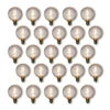 25-Pack Warm White .5-Watt LED G40 Globe Light Bulb, Shatterproof, E12 Candelabra Base -Lights Decor Shop BLBG40E12PLED WW 25pack