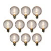 10-Pack Warm White .7-Watt LED G50 Globe Light Bulb, Shatterproof, E12 Candelabra Base