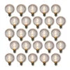 25-Pack Warm White .7-Watt LED G50 Globe Light Bulb, Shatterproof, E12 Candelabra Base -Lights Decor Shop BLBG50E12PLED WW 25pack