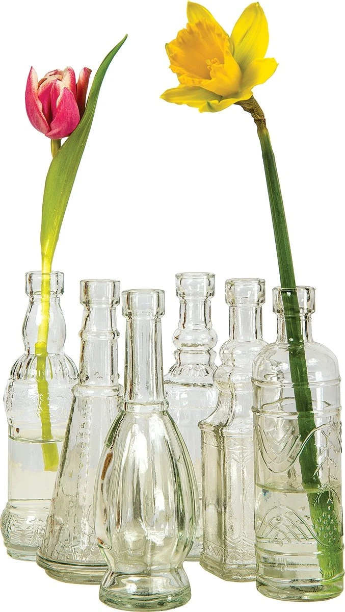 Clear Brooklyn Glass Bottle Set 3 Clear Brooklyn Glass Bottle Set