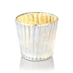 Best Of Show Mercury Glass Tealight Votive Candle Holders (Pearl White, Set Of 4, Assorted Styles) - For Weddings, Events, Parties, And Home Décor, Ideal Housewarming Gift -Lights Decor Shop DSC 0651 02d687cc e926 4285 8786 165035fdd286
