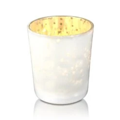 Vintage Mercury Glass Candle Holder (3-Inch, Tess Design, Pearl White) - For Use With Tea Lights - For Home Décor, Parties And Wedding Decorations -Lights Decor Shop DSC 0683 8c624c17 829d 47a6 b645 7cec8b7cd98b