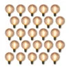25-Pack LED Filament G50 Globe Shatterproof Light Bulb, Dimmable, 1W,E12 Candelabra Base -Lights Decor Shop EYC7G50PSF1 CL 25pack