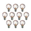 10-Pack LED Filament G40 Globe Shatterproof Light Bulb, Dimmable, 1W,E17 Intermediate Base -Lights Decor Shop EYC9G40PSF1 CL 10pack 5438caf3 37f1 4334 8765 26b1c9a304dc