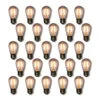 25-Pack Warm White LED Filament S14 Shatterproof Light Bulb, Dimmable, 2W,E26 Medium Base
