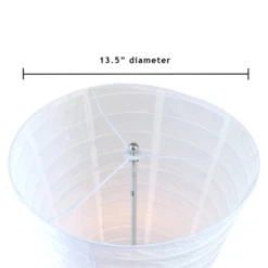 Cylinder Paper Floor Lamp With Foot Switch, 4-FT Tall, 14-inch X 48-inch -Lights Decor Shop FLR2 WHALT2 1