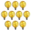 10-PACK Yellow LED Filament G50 Globe Shatterproof Energy Saving Color Light Bulb, Dimmable, 1W,E12 Candelabra Base 1 10-PACK Yellow LED Filament G50 Globe Shatterproof Energy Saving Color Light Bulb, Dimmable, 1W,E12 Candelabra Base -Lights Decor Shop G50YELLOW