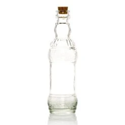 Vintage Romance Clear Vintage Glass Bottles Set - (6 Pack, Assorted Designs) -Lights Decor Shop GSBTL1 CL