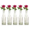 5 Pack - 6.5" Ella Clear Vintage Glass Bottle With Cork - DIY Wedding Flower Bud Vases -Lights Decor Shop GSBTL3 CL 5
