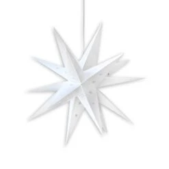 LANTERN + CORD + BULB | 20" White Moravian Weatherproof Star Lantern Light Lamp, Multi-Point Hanging Decoration -Lights Decor Shop MovarianUnlit66 ba1604ba b79f 4f8b bb9e 4fdff24e88d2