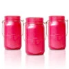 BLOWOUT (3-Pack) Fantado Wide Mouth Frosted Fuchsia / Hot Pink Mason Jar W/ Handle, 32oz 1 BLOWOUT (3-Pack) Fantado Wide Mouth Frosted Fuchsia / Hot Pink Mason Jar W/ Handle, 32oz -Lights Decor Shop RMJF BP3