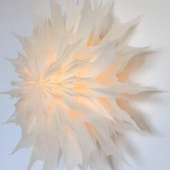 17" White Sleet Snowflake Lantern Pizzelle Design - Great With Or Without Lights - Ideal For Holiday And Snowflake Decorations, Weddings, Parties, And Home Deco -Lights Decor Shop SD 081ALT 4248a98c 4166 4866 8778 bfa02a1ac621