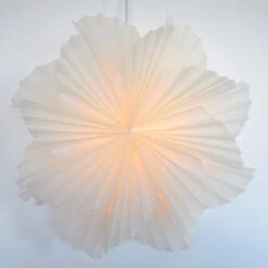 24" White Glacier Snowflake Lantern Pizzelle Design - Great With Or Without Lights - Ideal For Holiday And Snowflake Decorations, Weddings, Parties, And Home Decor -Lights Decor Shop SD 082 16MAIN2 7f9df2c7 cc23 47f8 954d 25f274017310