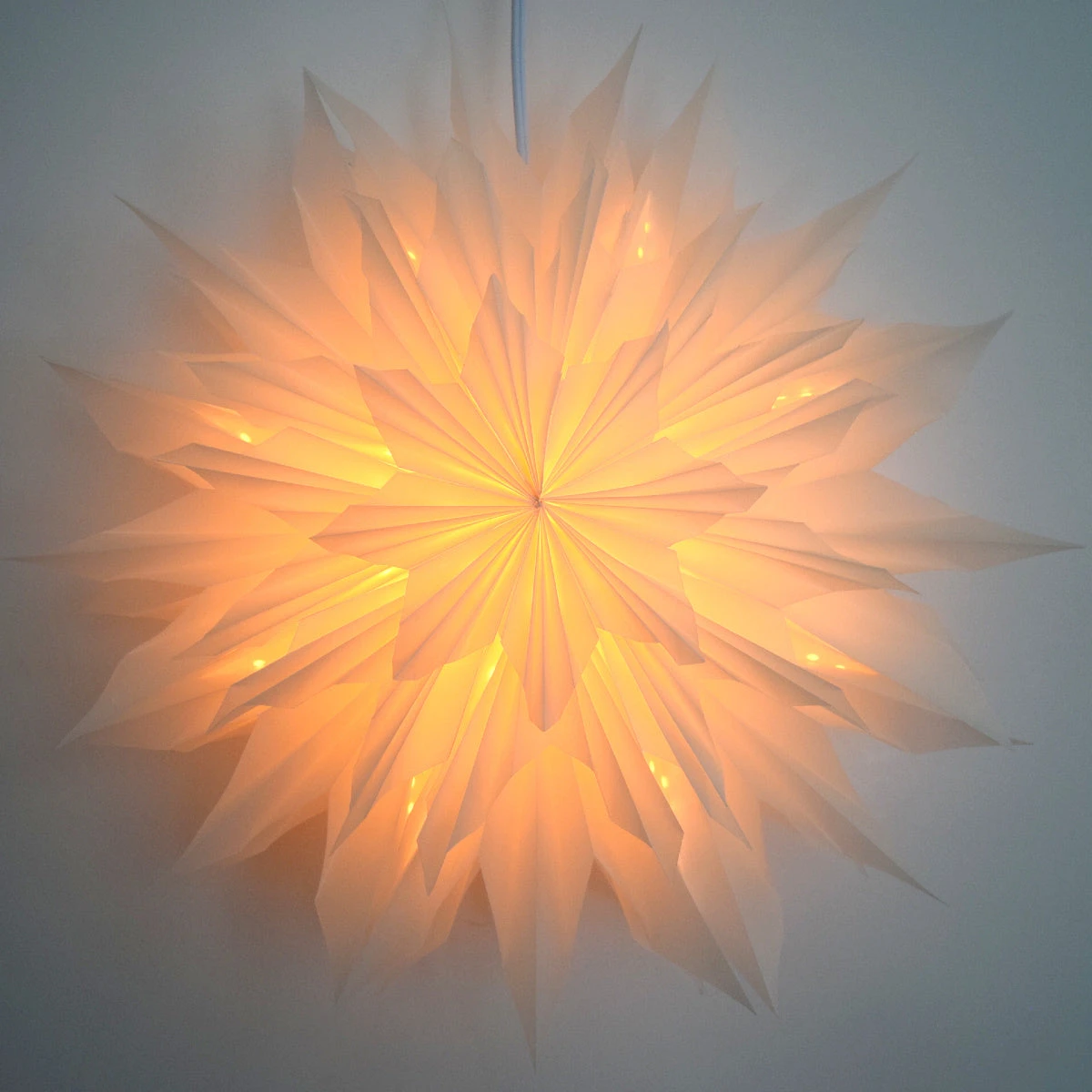 32" White Apricity Snowflake Lantern Pizzelle Design - Great With Or Without Lights - Ideal For Holiday And Snowflake Decorations, Weddings, Parties, And Home Decor 5 32" White Apricity Snowflake Lantern Pizzelle Design - Great With Or Without Lights - Ideal For Holiday And Snowflake Decorations, Weddings, Parties, And Home Decor - Image 3