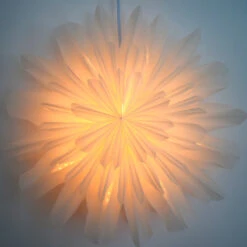 32" White Snowfall Snowflake Lantern Pizzelle Design - Great With Or Without Lights - Ideal For Holiday And Snowflake Decorations, Weddings, Parties, And Home Decor 12 32" White Snowfall Snowflake Lantern Pizzelle Design - Great With Or Without Lights - Ideal For Holiday And Snowflake Decorations, Weddings, Parties, And Home Decor -Lights Decor Shop SD 086DARKALT