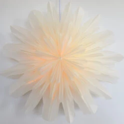 32" White Snowfall Snowflake Lantern Pizzelle Design - Great With Or Without Lights - Ideal For Holiday And Snowflake Decorations, Weddings, Parties, And Home Decor 13 32" White Snowfall Snowflake Lantern Pizzelle Design - Great With Or Without Lights - Ideal For Holiday And Snowflake Decorations, Weddings, Parties, And Home Decor -Lights Decor Shop SD 086MAIN