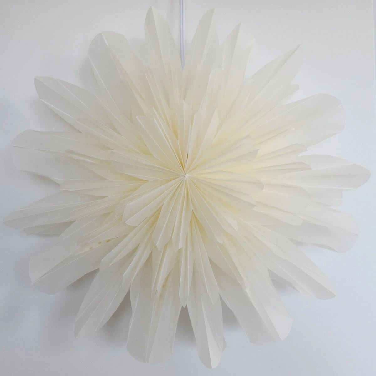 32" White Snowfall Snowflake Lantern Pizzelle Design - Great With Or Without Lights - Ideal For Holiday And Snowflake Decorations, Weddings, Parties, And Home Decor 9 32" White Snowfall Snowflake Lantern Pizzelle Design - Great With Or Without Lights - Ideal For Holiday And Snowflake Decorations, Weddings, Parties, And Home Decor - Image 7