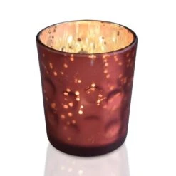 Vintage Elegance Rustic Copper Red Mercury Glass Tea Light Votive Candle Holders (Set Of 5, Assorted Designs And Sizes) 13 Vintage Elegance Rustic Copper Red Mercury Glass Tea Light Votive Candle Holders (Set Of 5, Assorted Designs And Sizes) -Lights Decor Shop V21CPM