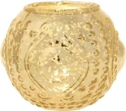 Allure Gold Mercury Glass Tea Light Votive Candle Holders (Set Of 5, Assorted Designs And Sizes) -Lights Decor Shop V236GD gold mercury glass candle holder e226bcf0 a8ef 4c34 aac1 83b237d24dac