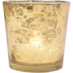 Royal Banquet Gold Mercury Glass Tea Light Votive Candle Holders (5 PACK, Assorted Designs And Sizes) -Lights Decor Shop V23GD 2d49a090 ea59 44c2 b7b7 1cd2c9ab2c8f