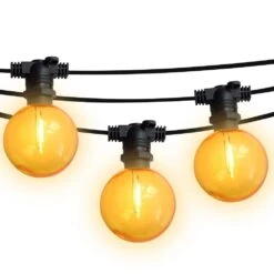 50 Socket Multi-Color Socket Outdoor Commercial String Light Set, 54 FT Black Cord W/ 1-Watt Shatterproof LED Bulbs, Weatherproof 28 50 Socket Multi-Color Socket Outdoor Commercial String Light Set, 54 FT Black Cord W/ 1-Watt Shatterproof LED Bulbs, Weatherproof -Lights Decor Shop Yellow blk lit 3ba7335f 29a7 4a89 9cc6 918ffc38c86b