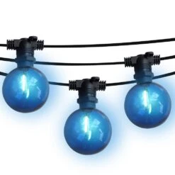50 Socket Multi-Color Socket Outdoor Commercial String Light Set, 54 FT Black Cord W/ 1-Watt Shatterproof LED Bulbs, Weatherproof 27 50 Socket Multi-Color Socket Outdoor Commercial String Light Set, 54 FT Black Cord W/ 1-Watt Shatterproof LED Bulbs, Weatherproof -Lights Decor Shop blue blk lit 542cdddd 2bed 4d4d 8a32 d0976035ce6f