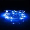 7.5 FT | 20 LED Battery Operated Blue Fairy String Lights With Silver Wire -Lights Decor Shop blwiwali