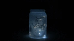 Decorative Christmas Holiday Frosted White Mason Jar Luminaries Lantern Set (Battery Operated, 4 PACK) -Lights Decor Shop christmas holiday rustic frosted mason jar lights set white image 3