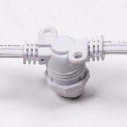 (Cord Only) 50 Socket Outdoor Commercial DIY String Light 54 FT White Cord W/ E12 C7 Base, Weatherproof 13 (Cord Only) 50 Socket Outdoor Commercial DIY String Light 54 FT White Cord W/ E12 C7 Base, Weatherproof -Lights Decor Shop cord only string light 50 29 e12 white image 2