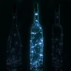 3 Ft 20 Super Bright Cool White LED Battery Operated Wine Bottle Lights With Cork DIY Fairy String Light For Home Wedding Party Decoration