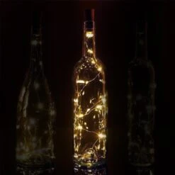 3 Ft 20 Super Bright Warm White LED Battery Operated Wine Bottle Lights With Cork DIY Fairy String Light For Home Wedding Party Decoration