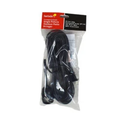 Extra Long 25FT Single Socket Black Weatherproof Outdoor Pendant Light Lamp Cord, E26 - Electrical Swag Light Kit -Lights Decor Shop fantado outdoor commercial pendant light cord black long 25 foot image 2