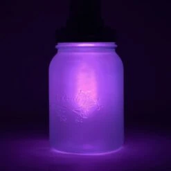 BLOWOUT (6-Pack) Fantado Regular Mouth Frosted Lavender Mason Jar W/ Handle, 16oz / 1 Pint -Lights Decor Shop fantado regular mouth frosted lavender mason jar w handle 16oz 1 pint 51 d840738f 690c 4f82 947d 82857cad1a42