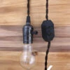 BLOWOUT BULK PACK (6) Single Pearl Black Socket Pendant Light Lamp Cord Kits W/ Dimmer Switch (11FT, Brown Cloth) 2 BLOWOUT BULK PACK (6) Single Pearl Black Socket Pendant Light Lamp Cord Kits W/ Dimmer Switch (11FT, Brown Cloth) -Lights Decor Shop fantado single socket pendant light lamp cord kit pearl black brown 6 pack