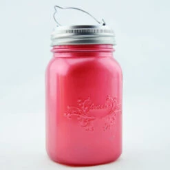 Lights Decor Shop -Lights Decor Shop fantado wide mouth fuchsia hot pink mason jar light w hanging cool white fairy led kit 52 68e301fc c475 4b34 aeb1 5df2d5072b17