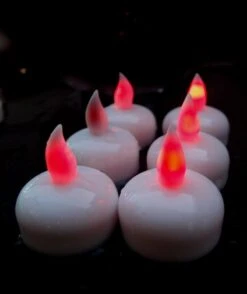 BLOWOUT Floating Waterproof Flameless LED Tea Light Candle - Red (6 PACK) 9 BLOWOUT Floating Waterproof Flameless LED Tea Light Candle - Red (6 PACK) -Lights Decor Shop floating led candle light red 7ddfad8f d4a3 47d3 8409 3f709e445bd5