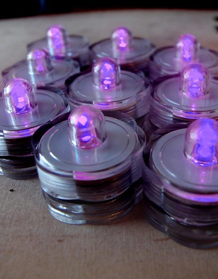 BLOWOUT Purple LED Submersible Waterproof Flower Floral Tea Lights (12 PACK) 5 BLOWOUT Purple LED Submersible Waterproof Flower Floral Tea Lights (12 PACK) - Image 3