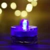 BLOWOUT Purple LED Submersible Waterproof Flower Floral Tea Lights (12 PACK)
