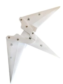 3-PACK 16" White Moravian Weatherproof Outdoor Plastic Star Lantern, With LED Bulbs And Lamp Cord Light Included -Lights Decor Shop folded white2 ecbbe77b a62d 46ac bb27 10ae2733d462